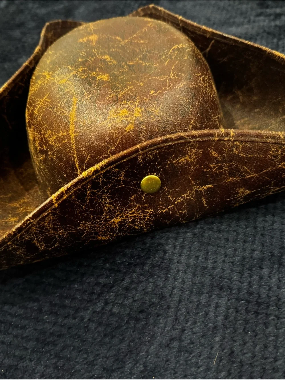 Brown Leather Pirate Hat